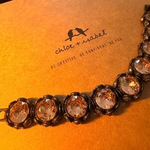 Chloe + Isabel Brûlée Gold and Crystal Bracelet
B1